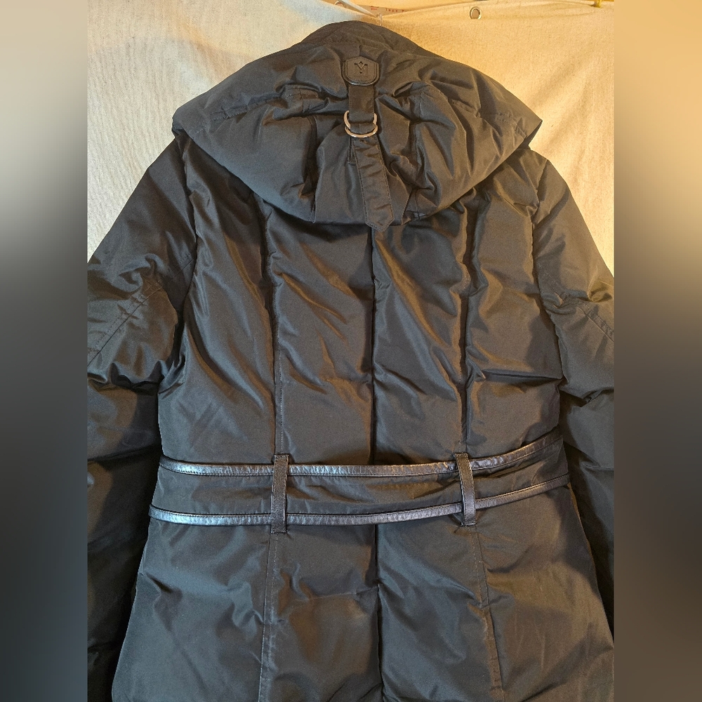 Mackage Black Long Down Parka Jacket - Picture 4 of 15